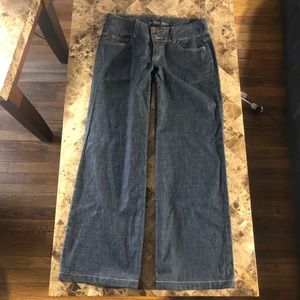 Michael Kors Dark Wash Wide Leg Jeans